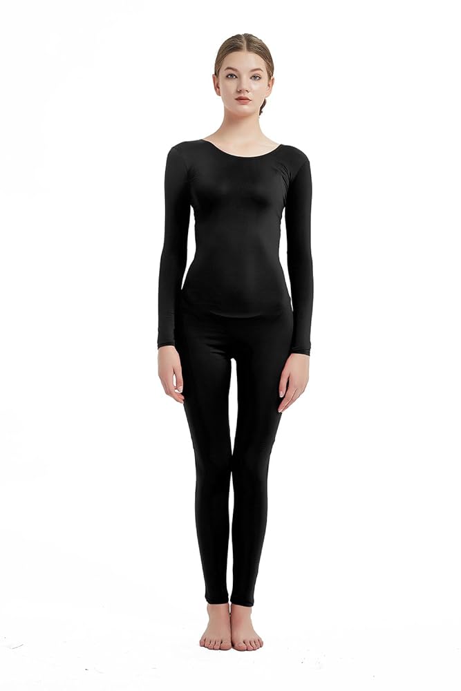Amazon | Full Bodysuit レディース 長袖 ワンピース ジャンプ
